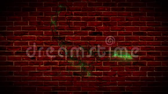 沙漠蝎子霓虹灯风格图标视频的预览图