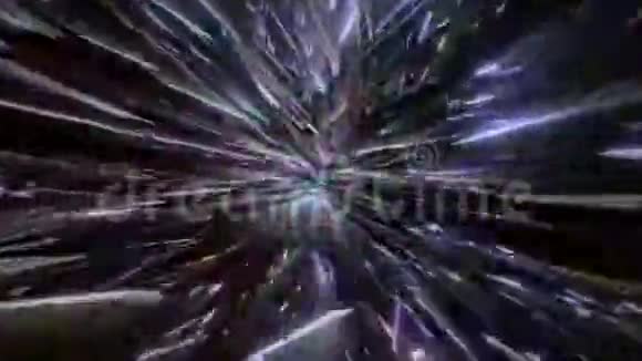 抽象螺旋隧道的无缝循环三维渲染动画视频的预览图