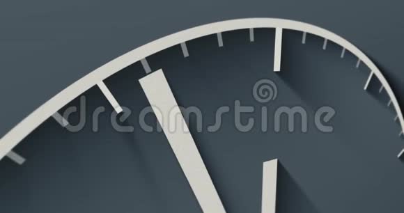 一个极简风格的时钟倒计时5秒特写数字动画视频的预览图