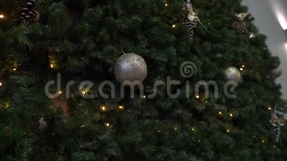 新年装饰圣诞树视频的预览图