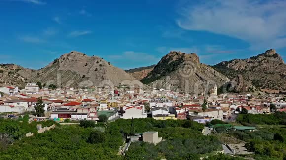 西班牙穆尔西亚Ricote山谷Ricote村的景观视频的预览图
