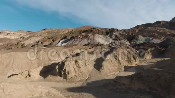 艺术家调色板在早上死亡谷国家公园美国加利福尼亚视频的预览图