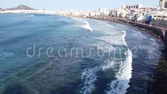 拉斯坎特拉斯海滩全景视频的预览图