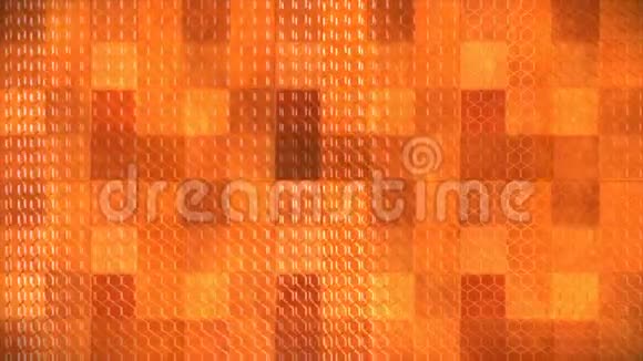 广播高科技旋转蜂蜜组合模式橙色抽象3D循环4K视频的预览图