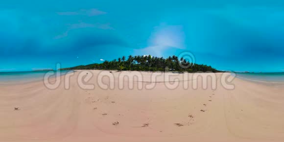 热带海滩白沙从上面看视频的预览图