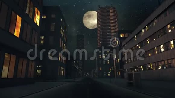 空城小区夜间及满月动画2视频的预览图