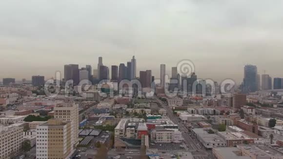 洛杉矶市中心加州美国鸟瞰图视频的预览图