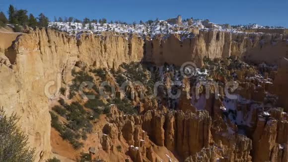 帕里亚景观冬天的布莱斯峡谷美国犹他州视频的预览图