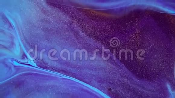 流体艺术具有流动效果的抽象丙烯酸纹理花哨的流体表面绘图现代背景镜头视频的预览图
