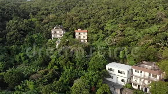 许多绿色植物中的一些别墅香港视频的预览图