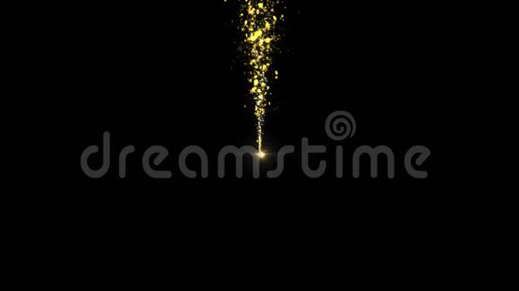金光闪闪的星尘圈在黑色的星尘上闪耀视频的预览图
