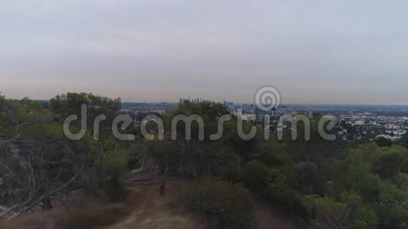 洛杉矶市早上加州美国鸟瞰图视频的预览图