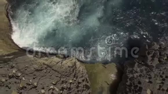 天使比尔巴邦海滩的俯视图视频的预览图