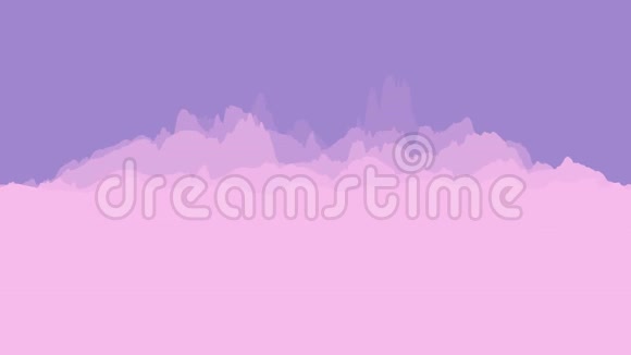 用明亮的蓝色和粉红色抽象出五颜六色的波浪背景现代彩色壁纸3D渲染带有拷贝视频的预览图