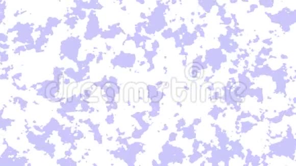 白色背景下蓝色变形形状的抽象动画无缝环路动画背景壁纸视频的预览图
