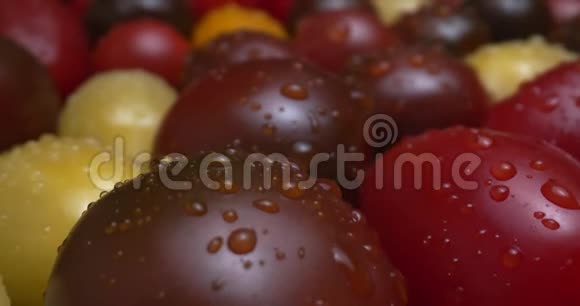 传家宝葡萄樱桃西红柿的麦德利用宏观探针镜头拍摄视频的预览图