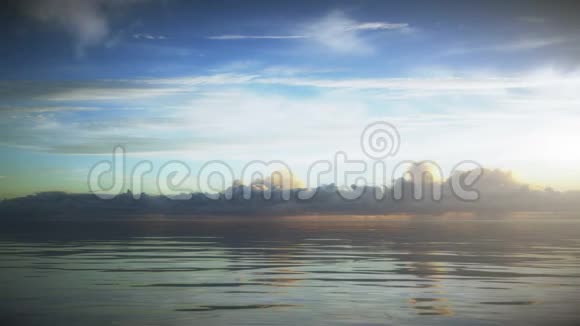 日出早晨海景视频的预览图