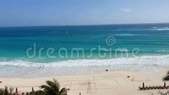 墨西哥坎昆海滩景观视频的预览图