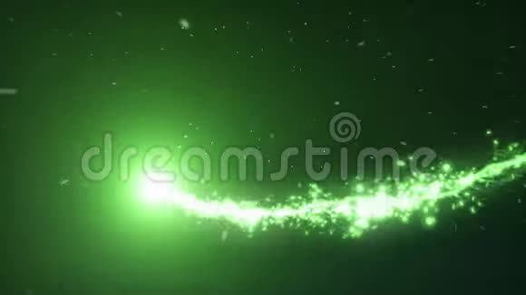 绿色的光在做粒子的时候向所有方向飞行视频的预览图