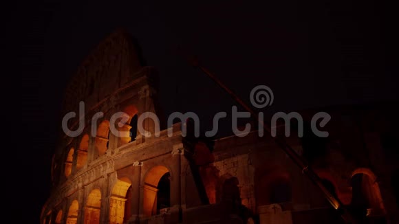 罗马竞技场的修复著名的罗马地标之一视频的预览图