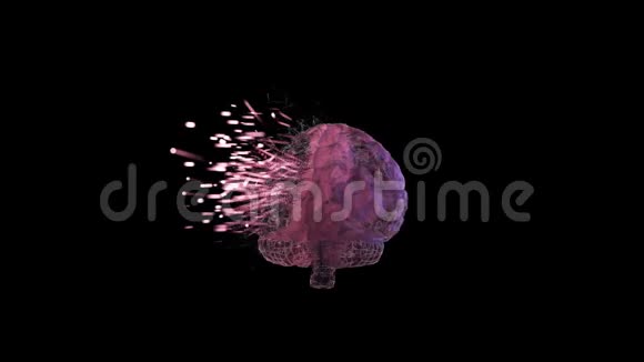 脑神经元3D动画破坏引起精神疾病人格障碍视频的预览图
