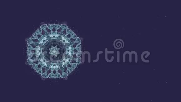 人类免疫系统病毒在星空背景上以圆圈移动视频的预览图
