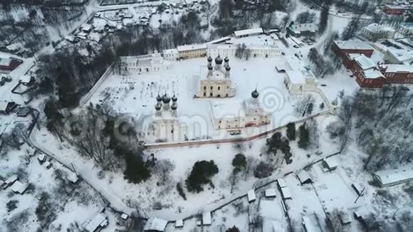 三一MakarievoUnzhensky修道院科斯特罗马地区空中视频视频的预览图