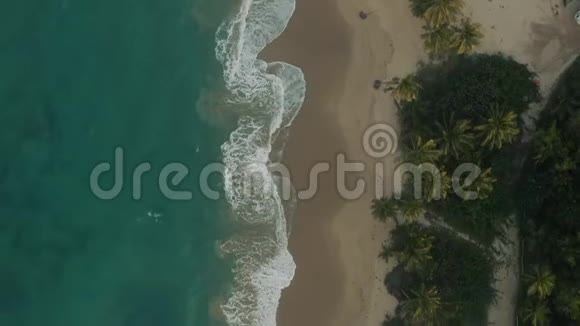 鸟瞰波多黎各海岸视频的预览图