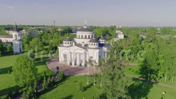 鸟瞰普希金俄罗斯圣彼得堡视频的预览图