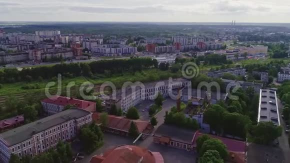 鸟瞰加奇纳市中心圣彼得堡俄罗斯视频的预览图