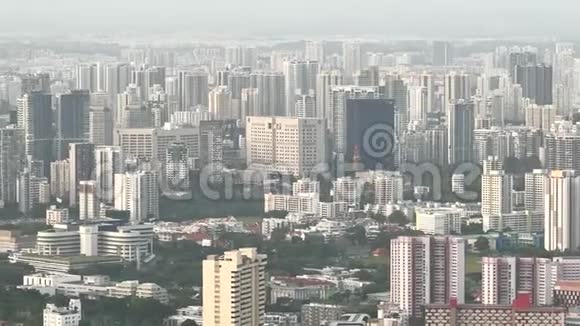 上午新加坡金融大厦的高景视频的预览图