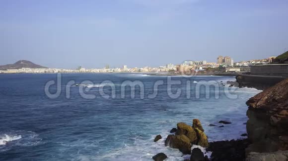 西班牙加那利岛海岸线视频的预览图