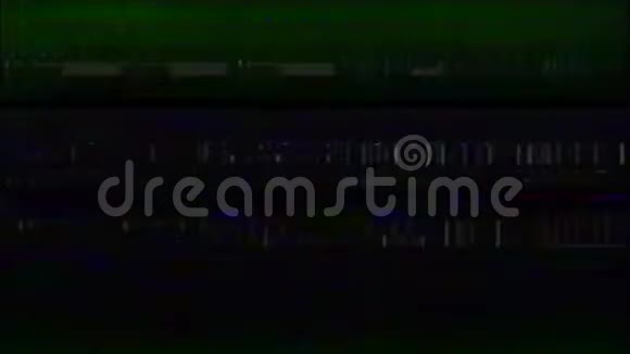 VHS故障模拟抽象数字动画旧电视故障错误视频损坏信号噪音系统错误独一无二视频的预览图