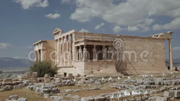 希腊雅典卫城中的希腊视频的预览图