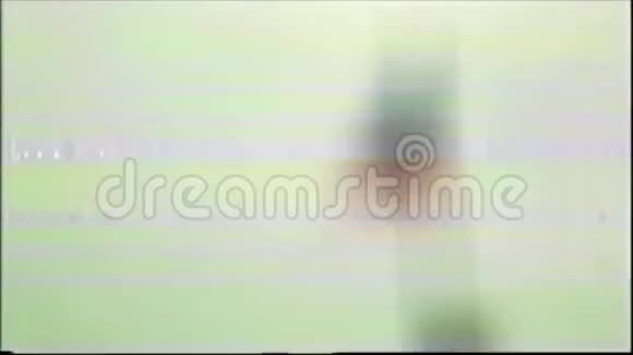 VHS故障模拟抽象数字动画旧电视故障错误视频损坏信号噪音系统错误独一无二视频的预览图