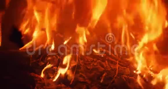 在家里燃烧篝火或壁炉视频的预览图