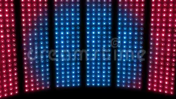 库存镜头灯泡灯舞台红蓝4K灯视频的预览图