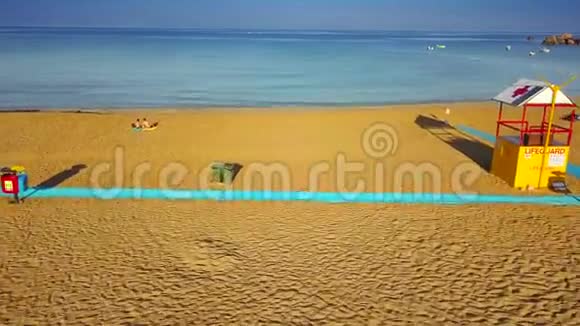 盖恩图菲哈马耳他黄金湾金色沙滩日出视频的预览图