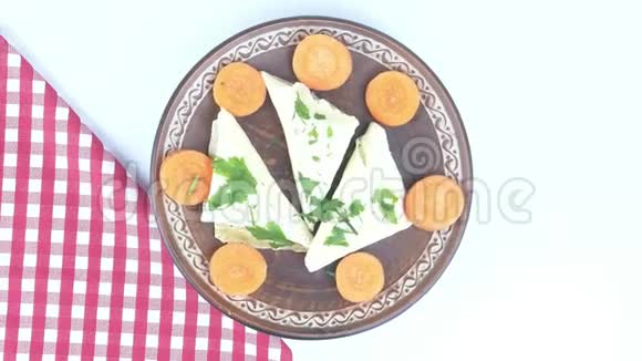 在煎饼日用煎饼做的菜胖星期二狂欢节法斯纳克特瓦茨拉夫亚马斯莱尼萨剩菜食物录像视频的预览图