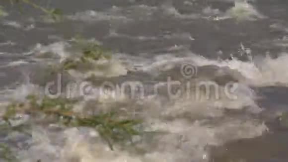 洪水泛滥暴雨泛滥洪水泛滥灾难视频的预览图