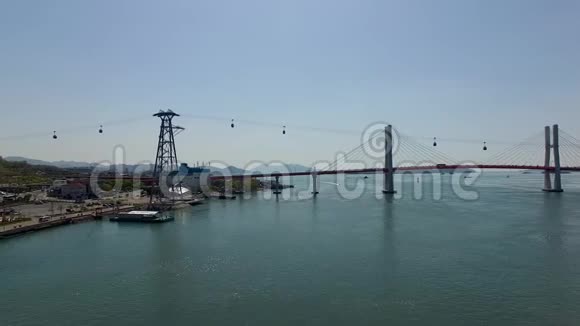 沙川海鸟瞰图沙川庆南韩国亚洲视频的预览图