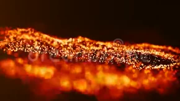 粒子波场形成与前进的数字火灾视频的预览图