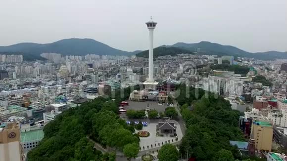 韩国釜山釜山亚洲釜山的空中观景台视频的预览图