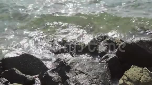 洛基海岸意大利CinqeTerreMonterossa村利古里亚海视频的预览图