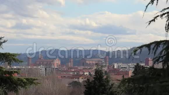 意大利博洛尼亚市全景意大利风景视频的预览图