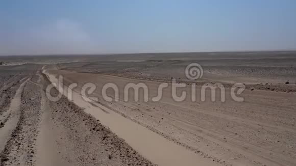 在纳米比亚的骷髅海岸沙丘上视频的预览图