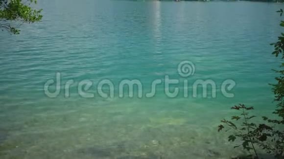 斯洛文尼亚风景岛上有布莱德湖和圣玛丽教堂视频的预览图