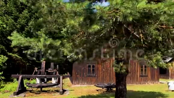 有木屋的历史村落视频的预览图