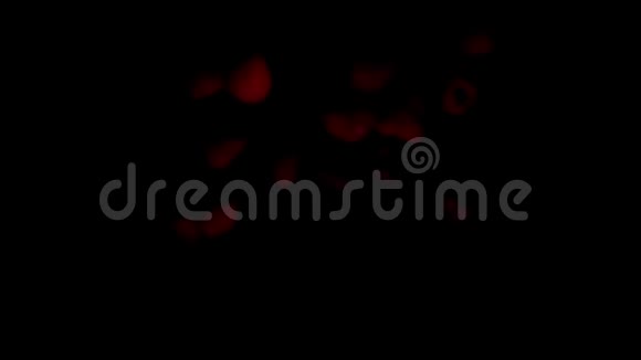 成熟的红树莓带着溅起的水花和水珠飞舞视频的预览图