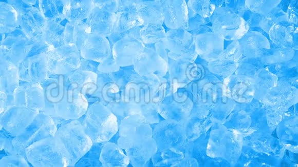 纯蓝色冰立方桩视频的预览图
